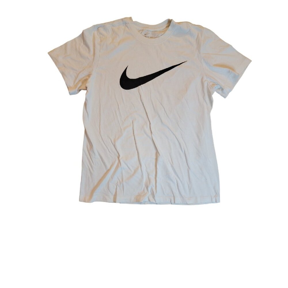 Nike CrewneckShirt Mens Short Sleeve XL Black Swoosh Lightweight Cotton - Picture 5 of 6